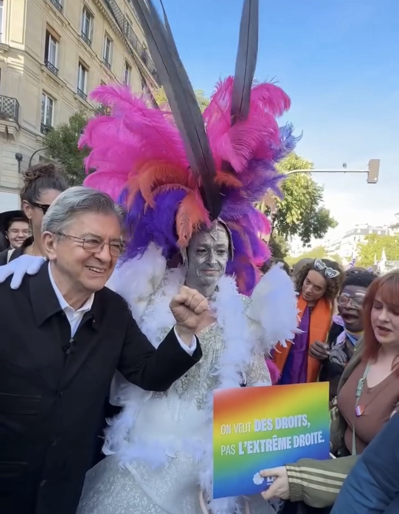 France: Jean-Luc Mélenchon Joins Paris Pride March to Champion Rights