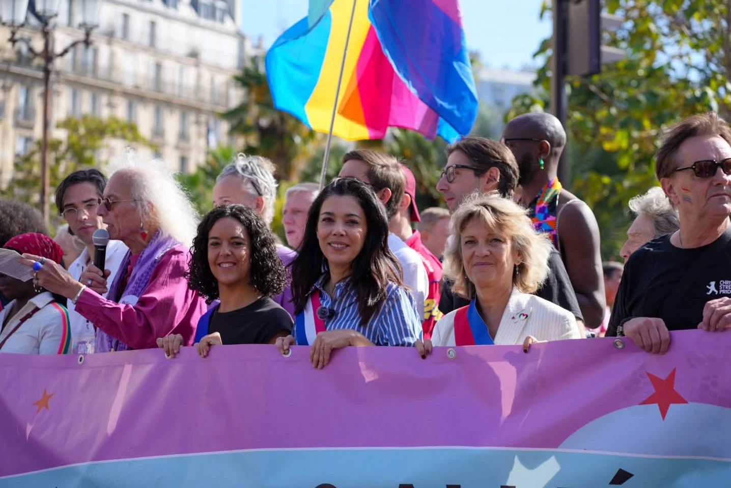 French Lawmaker Sophia Chikirou Marches in Paris Pride